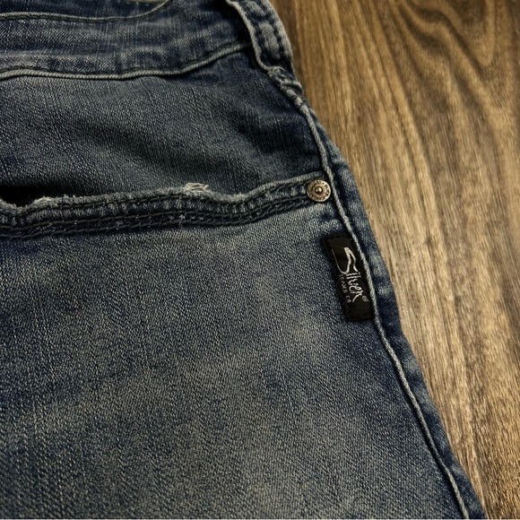 Silver Eddie Medium Wash Tapered Leg Jeans W42/L32 - Picture 4 of 12